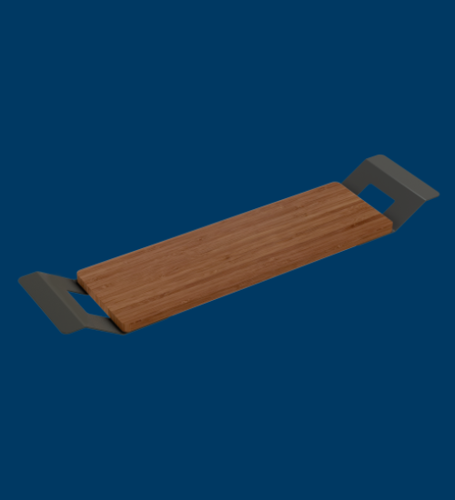 Bambus Badewannenablage schwarz